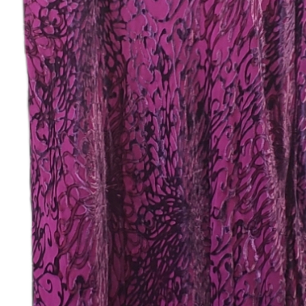 2OH THREADS & 2 HIPPIES MAXI DRESS SOFT SILK RAYLON PINK PURPLE FUCHSIA - Picture 3 of 6